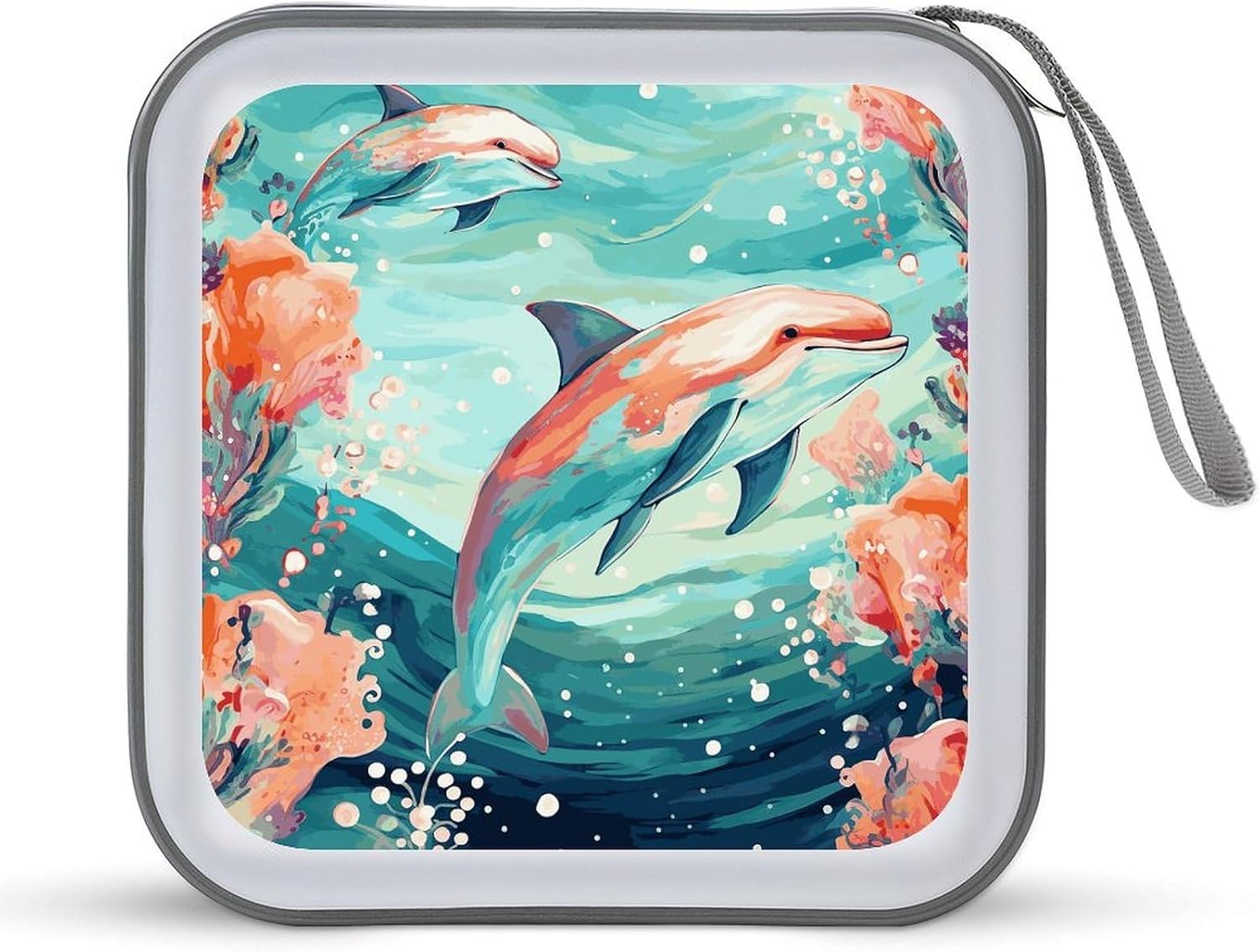 Lovely Dolphins CD Case CD Storage Box DVD Sleeves