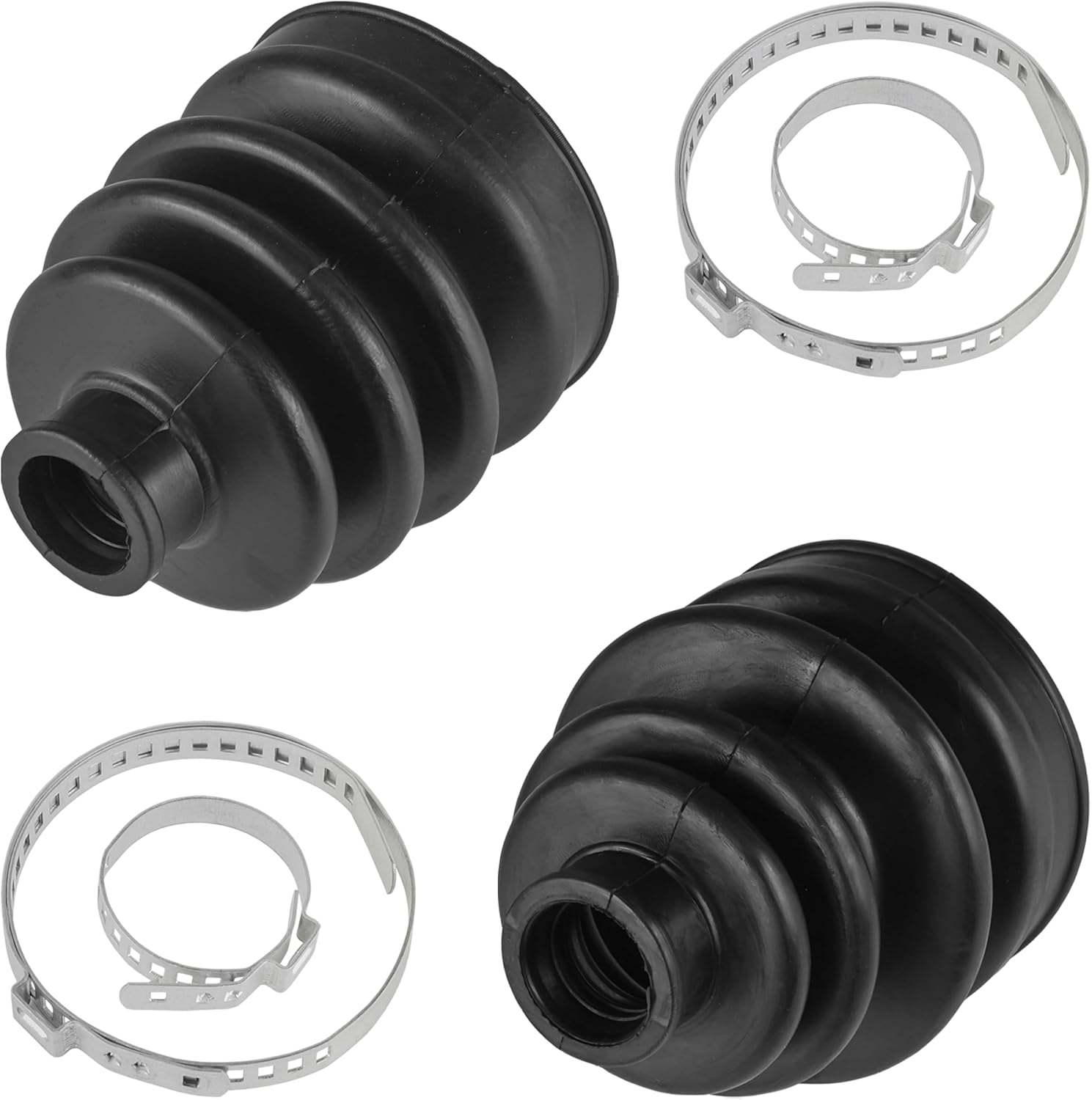 Caltric Front Axle Inner Outer Cv Boot Kit Compatible with Yamaha Kodiak 400 Yfm400Fa 4X4 2000-2006