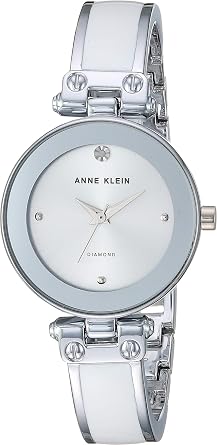 Anne Klein Womens Genuine Diamond Dial Bangle Watch