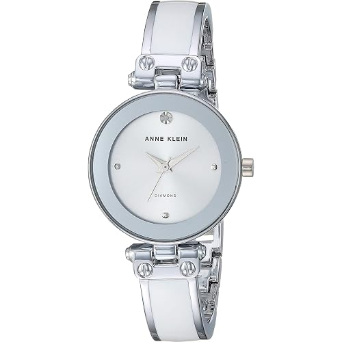 Anne Klein Women's Genuine Diamond Dial Bangle Watch