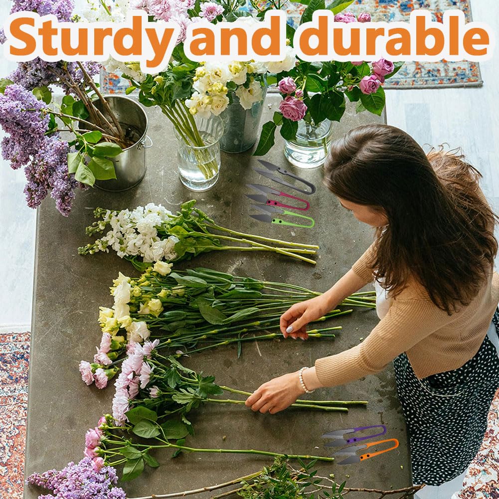 4 sztuki mini nożyczek ogrodowych, powlekane, stal nierdzewna, nożyce do przycinania róży, narzędzie do bonsai, przycinanie, nożyczki, narzędzie do szycia, garderoby
