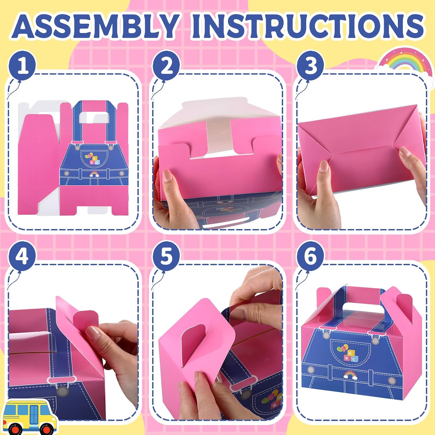 DERTE 24Pcs Bulk English Teacher Birthday Back to School Candy Box image 4