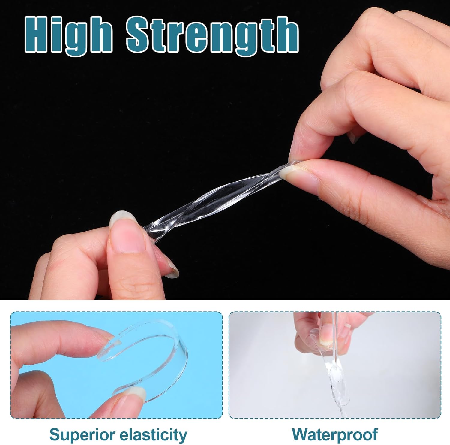 Sibba 50 Pcs Clear Silicone Cabinet Door Bumpers, Flat Furniture Bumpers Pads Self-Adhesive Sound Dampening Pads, Surface Protection Bumper Pad for Doors, Drawers, Kitchen Cabinets, Walls