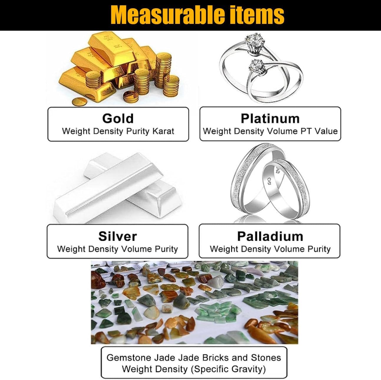 Digital Gold and Silver Tester Machine,Gold Purity Tester,300g/600g/1200g Gold Densimeter 0.01g/0.005g Digital Density Tester Meter for Gold Hygrometer Tool Jewelry Mining 300k
