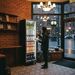 BODEGACOOLER Commercial Refrigerator, Display Refrigerator, 12.5 Cu.Ft Merchandiser Display Fridge, Beverage Cooler with Glass Door,Soft LED Light, Adjustable Shelves for Stores,Bar,Cafe