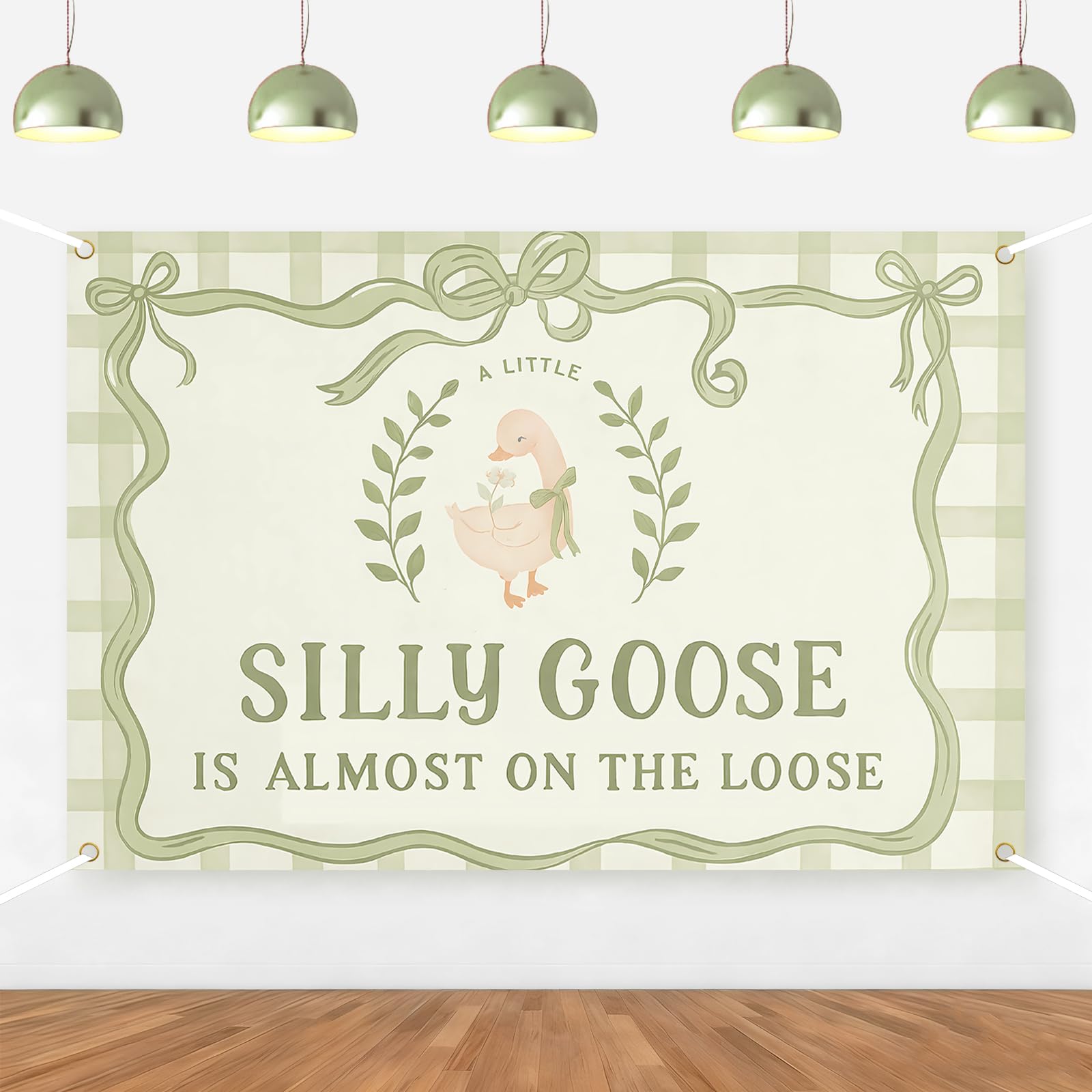 ZestZing Silly Goose Baby Shower Backdrop Decorations 5 * 3ft
