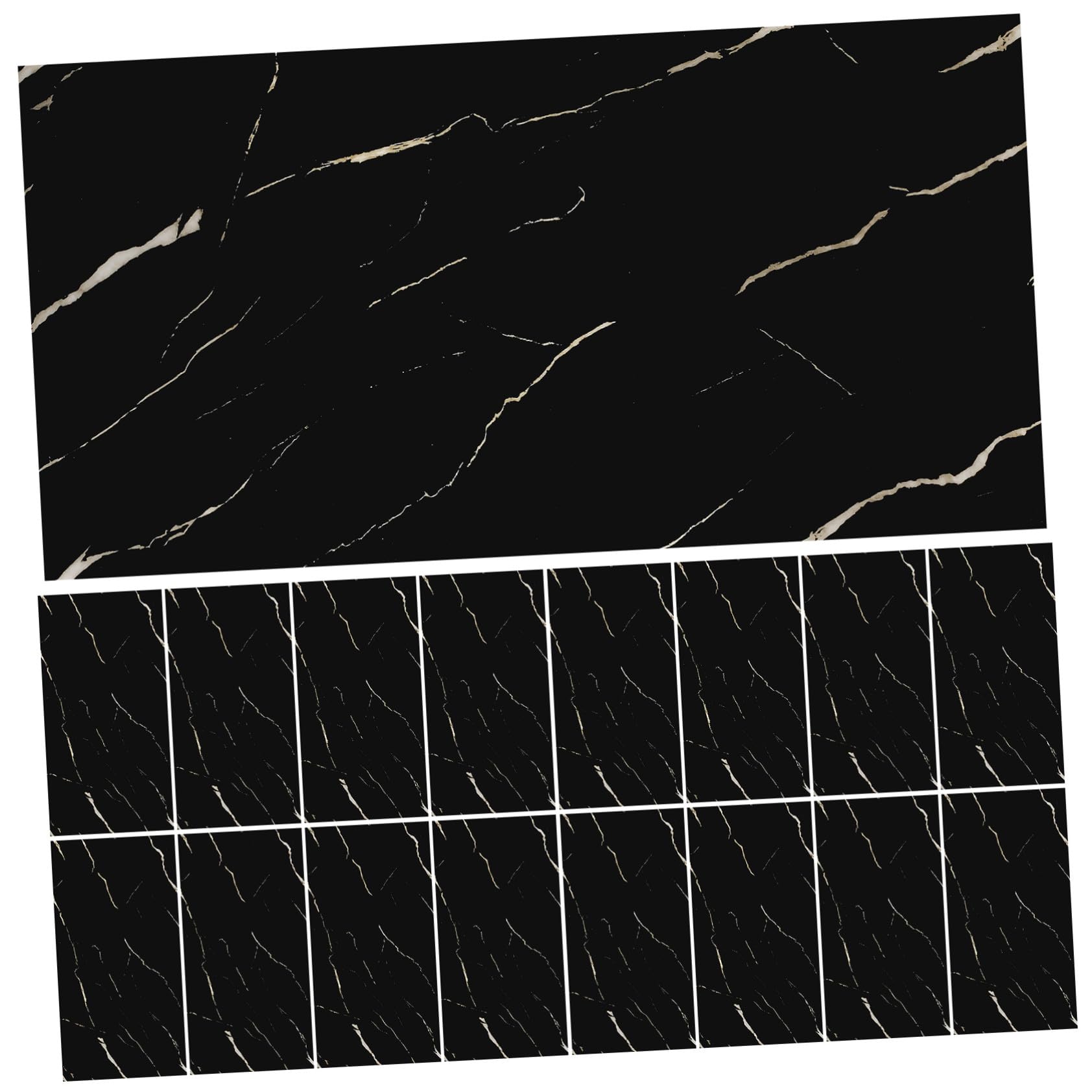 Panneaux Muraux Cuisine PVC Adhésifs pour Rénover un Carrelage Abîmé sans Travaux