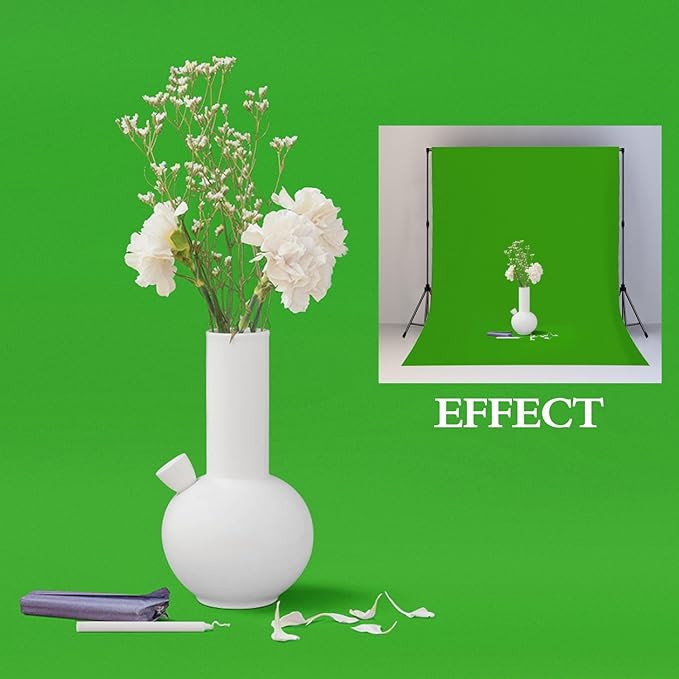 Fondo Fotográfico Verde 6x9 Pies LYLYCTY para Video Estudio miniatura 4