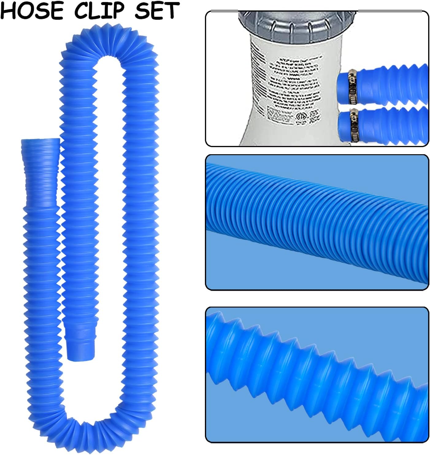 Pipihome Swimming Pool Hose, Replacement Hose for All Ground Pools