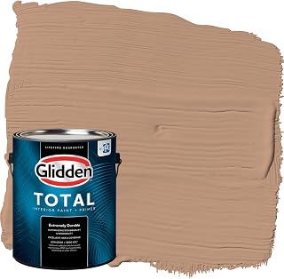 Glidden Total Interior Wall Paint & Primer All-in-One, Cool Clay/Beige, Flat, 1 Gallon