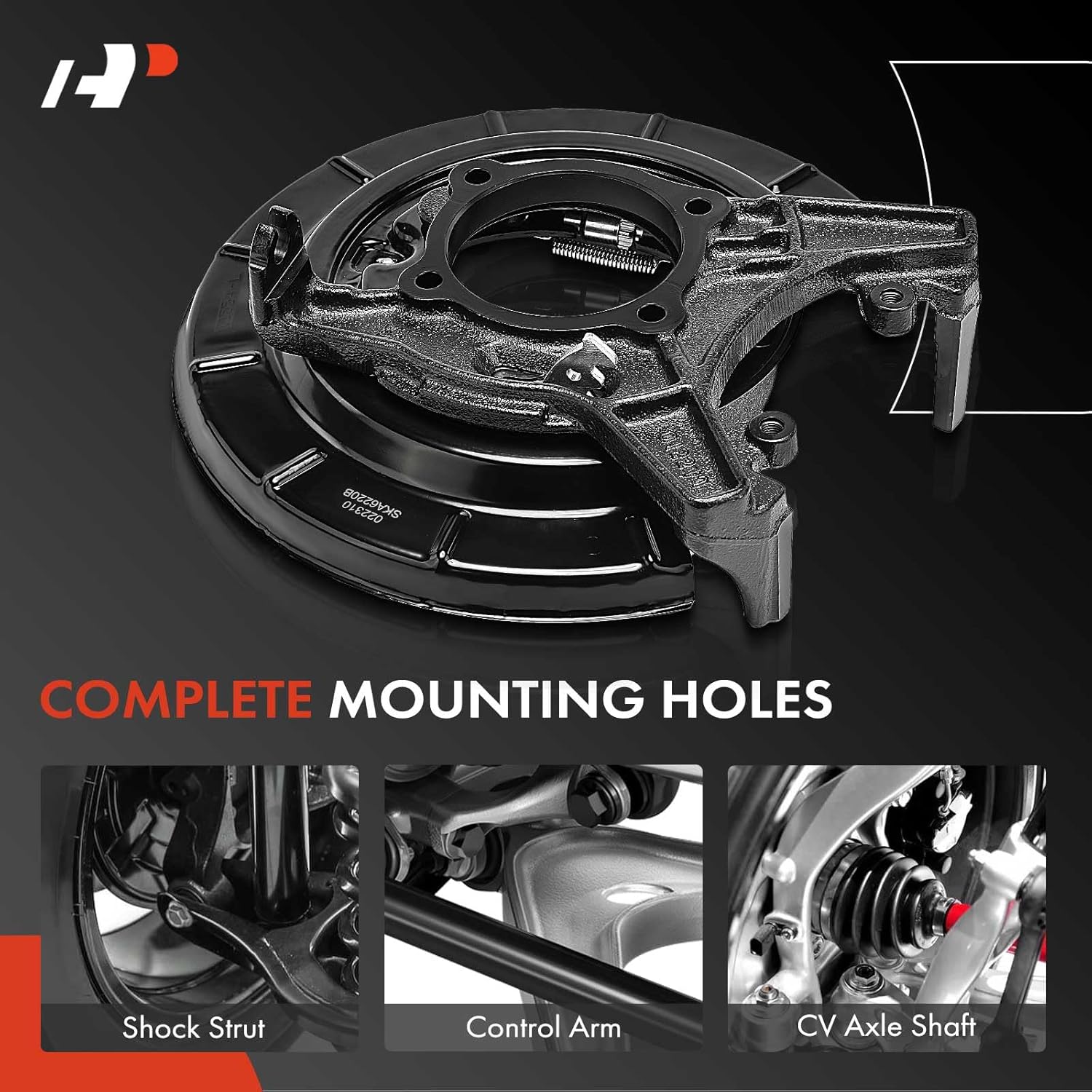 A-Premium Rear Brake Backing Plate Compatible with Ford Escape 2008-2012 & Mercury Mariner 2008-2011, Left Driver Side