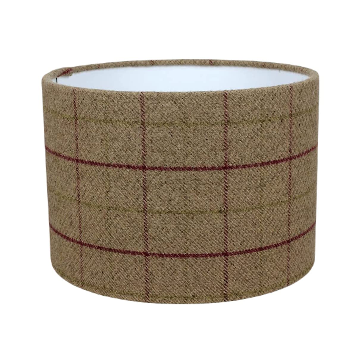 Heather Bamburgh Tartan Check Drum Lampshade (35 cm Diameter x 21cm Table/Standard Lamp)