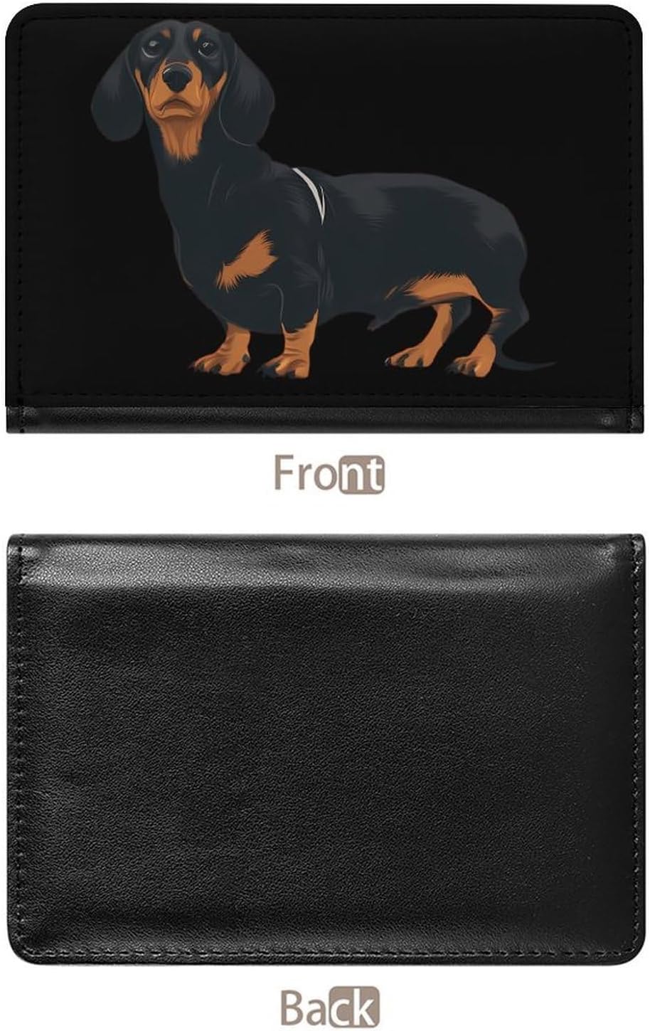 Dachshund Dog Passport Holder Cover Wallet with Card Slot Travel Accessories Documents Organizer Protector