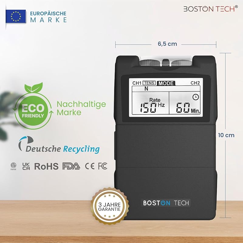 Boston Tech ME89 PRO TENS EMS készülék 7 móddal fájdalomcsillapítás és izomstimulációhoz