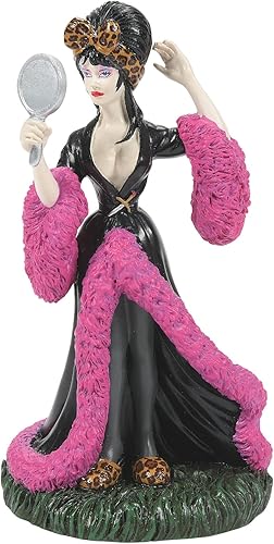 Department 56 Elvira Mistress of The Dark Village - Figura de accesorios en el juego, 3.8 pulgadas, multicolor