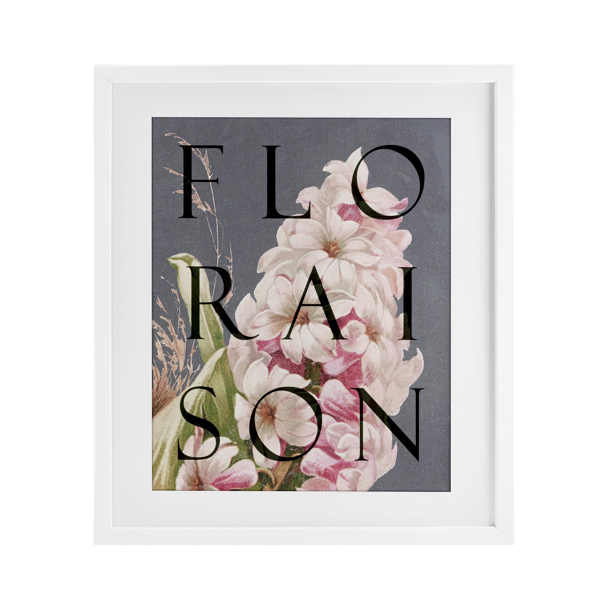 Affiche encadrée Floraison Blooming Flower par Lil' Rue, Stupell Industries 53x43 cm