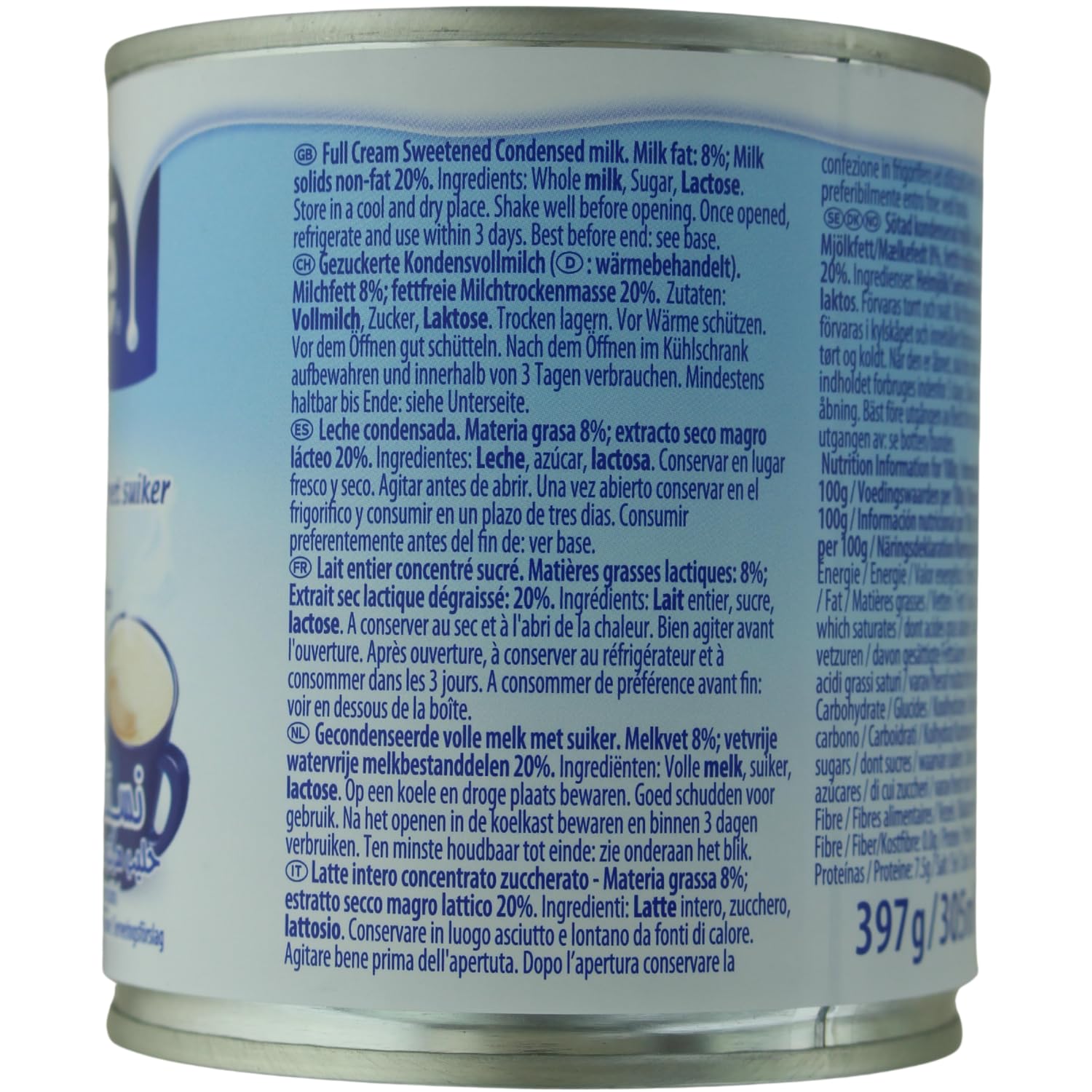 Nestlé Leche Concentrada Azucarada 397g 400g