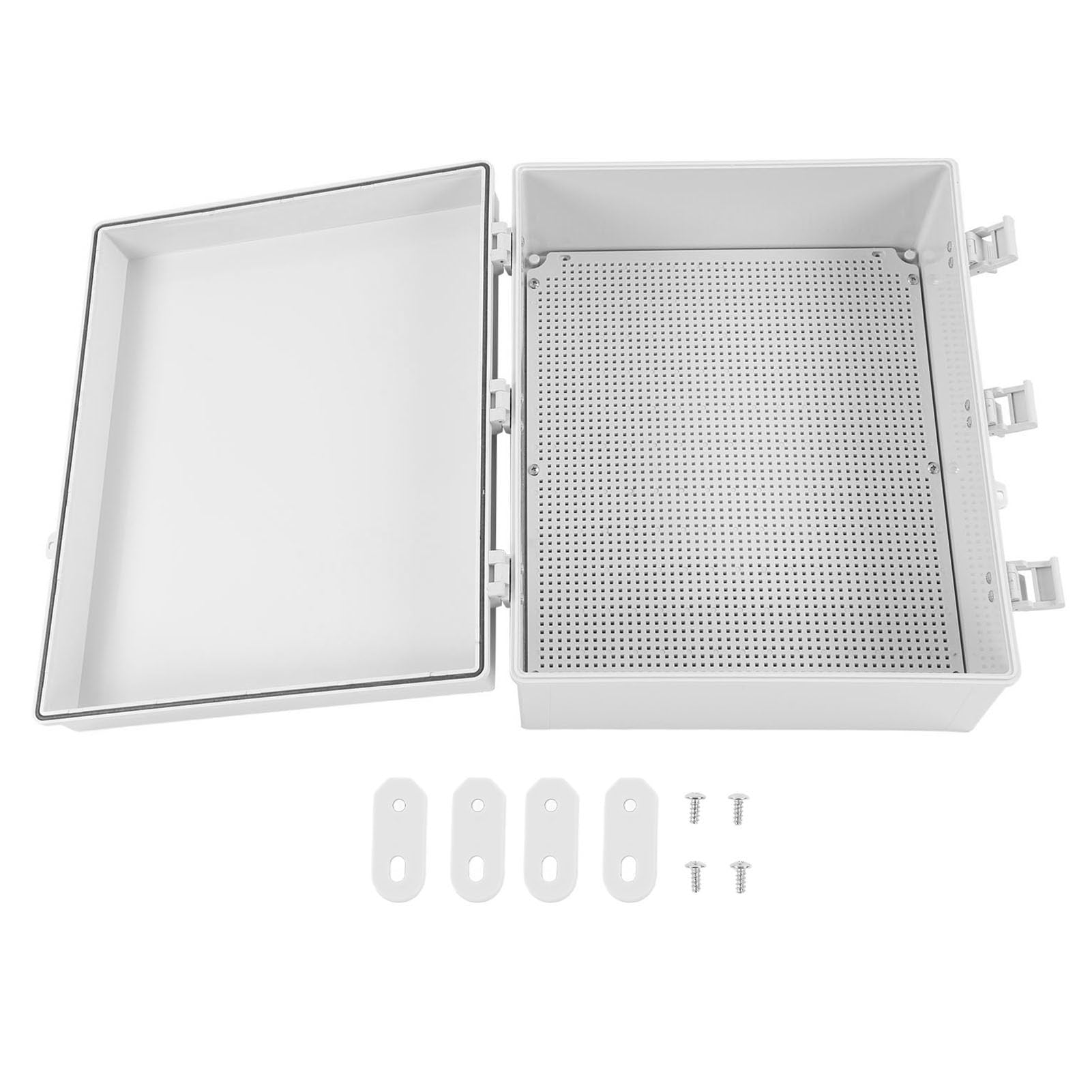 Puszka projektowa PolyGen IP66 15,75 x 11,81 x 7,87 cala, elektryczna skrzynka przyłączeniowa z tworzywa ABS z płytą montażową i śrubami do połączeń okablowania zewnętrznego (500 X 400 X 200 mm /