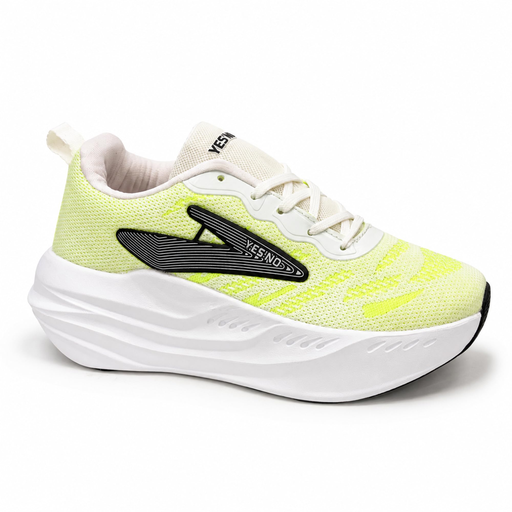Buy Yes'No Men's Sports Running Shoes, Lime Green - Image 1