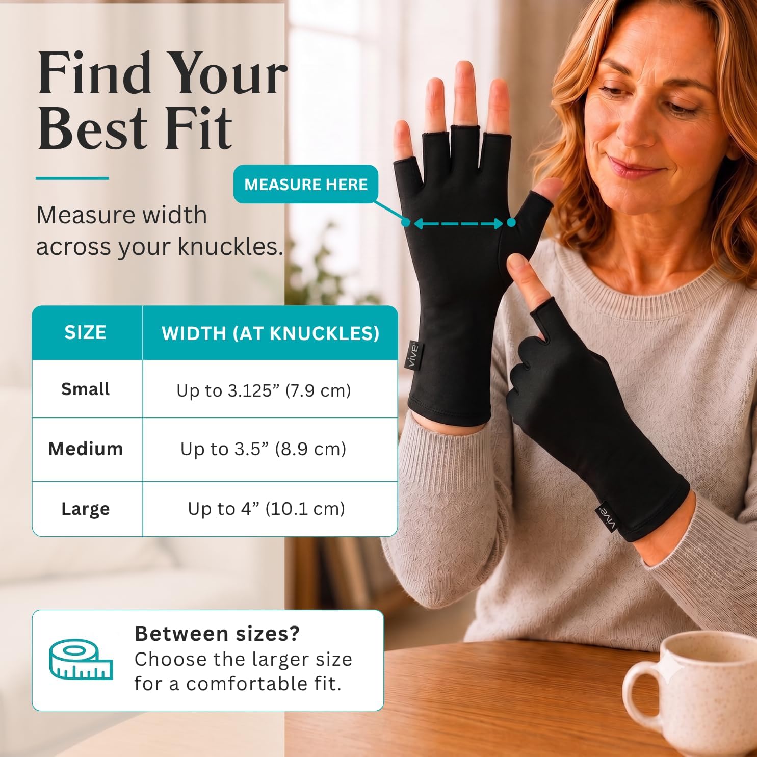 Vive Arthritis Gloves - Men, Women Rheumatoid Compression Hand Glove