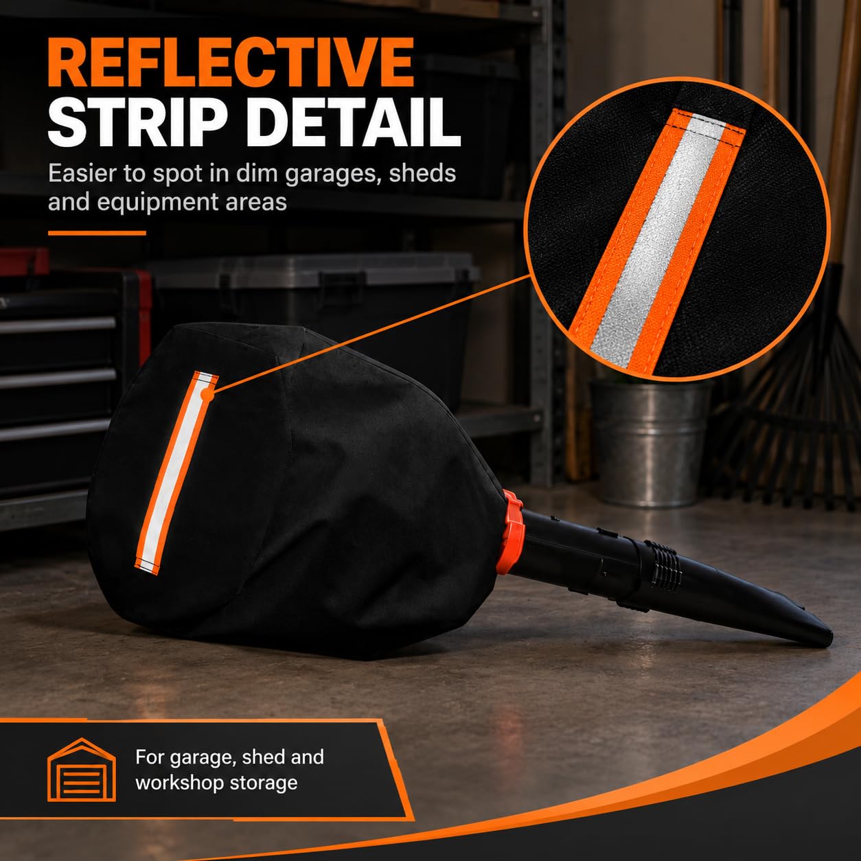 Funda para Soplador de Hojas para Ego LB5300E, 2 Piezas Impermeables Oxford Resistentes con Cordón, Cubierta para Garaje y Cobertizo de Jardín