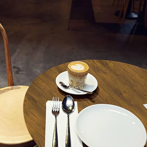 Miniatura 8 de Papel tapiz de madera marrón para despegar y pegar de 15.7 x 118 pulgadas, papel de contacto de grano de madera rústico extraíble, papel de pared