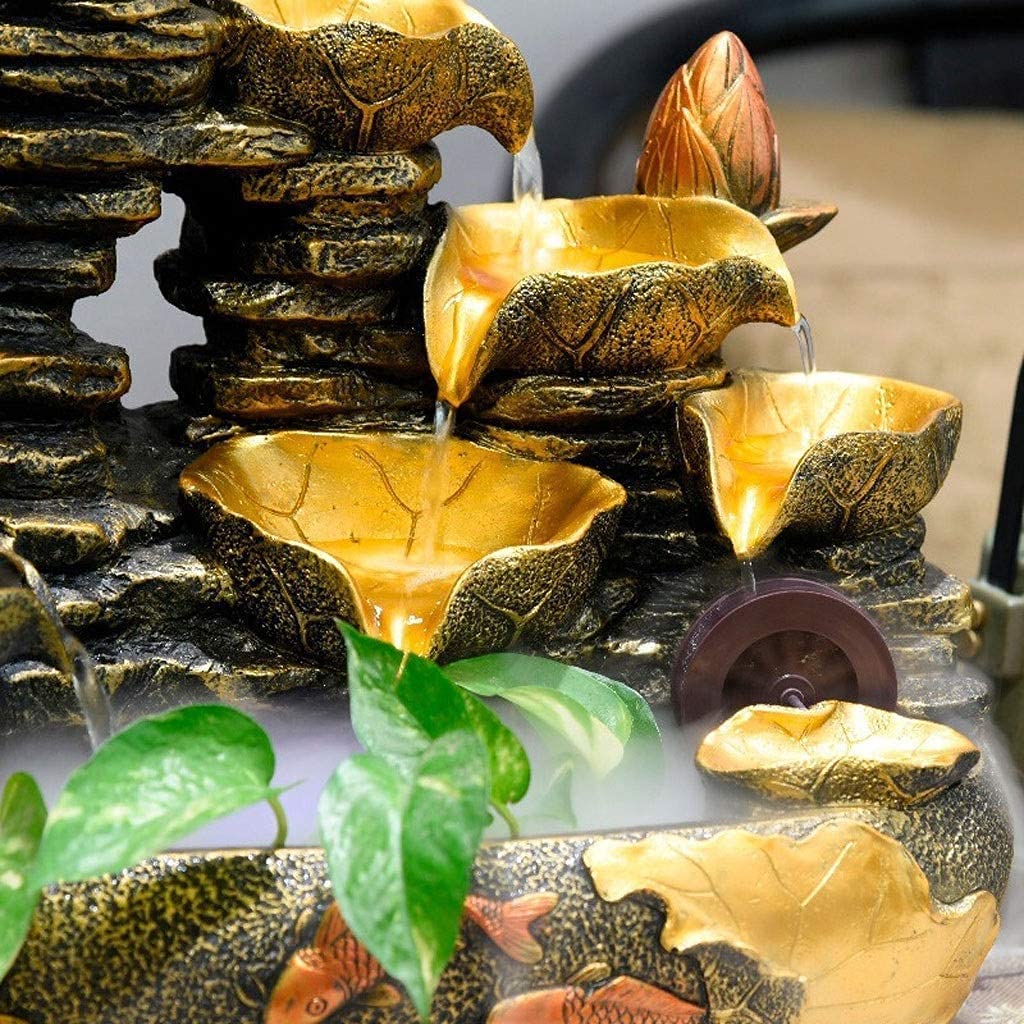 Amazon.co.jp: 屋内噴水 卓上噴水 滝 ロックフォール デスクトップ噴水