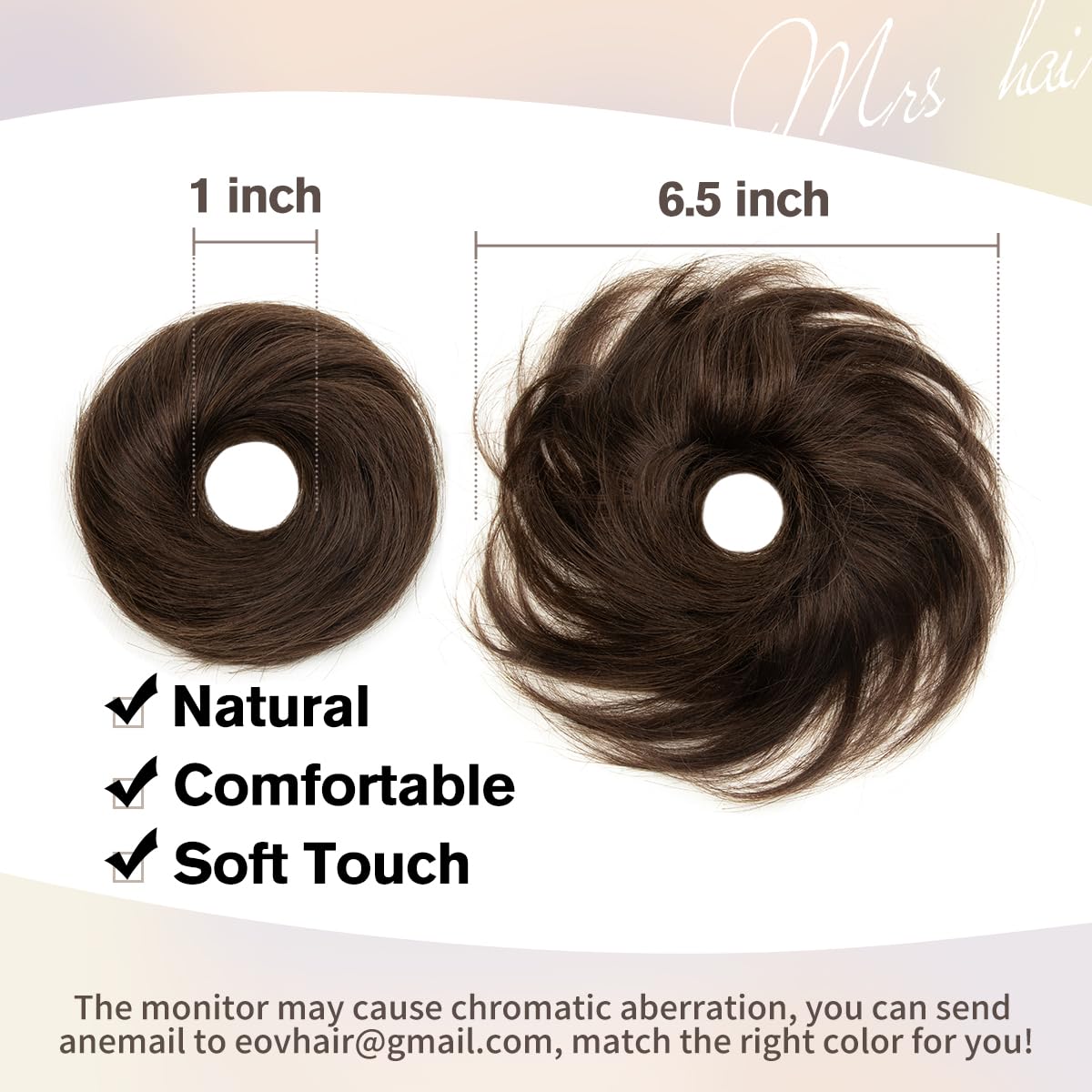 Hair Bun for Women Messy Bun Hair Piece Human Hair Ponytail - Image 2
