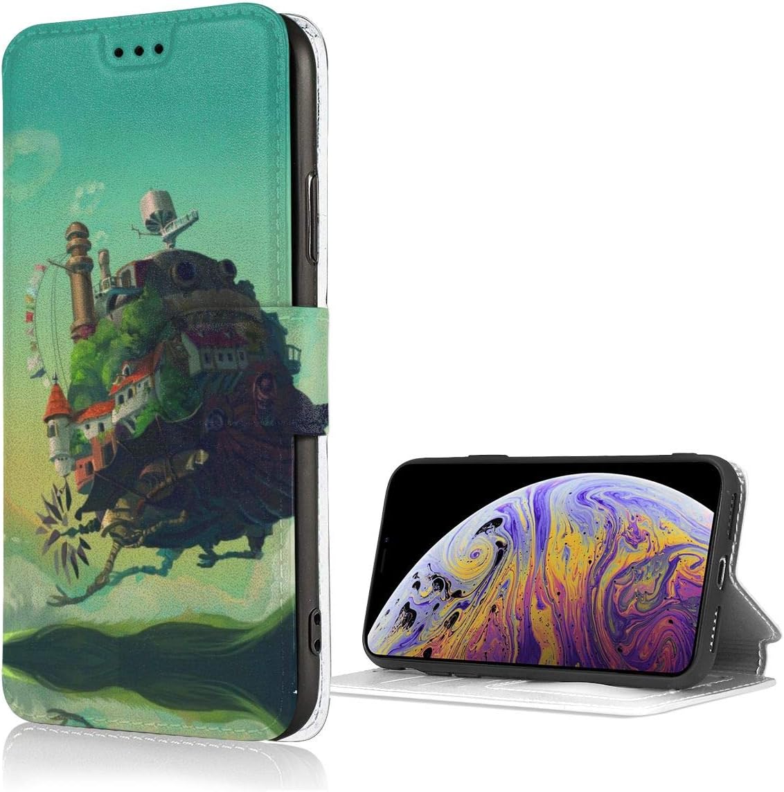 Amazon Co Jp ジブリ1 Iphone8 ケース Iphone7ケース 薄型 軽量 Puレザー 手帳型 スマホケース カードポケット付き スタンド機能付き マグネット式 ホーム キッチン