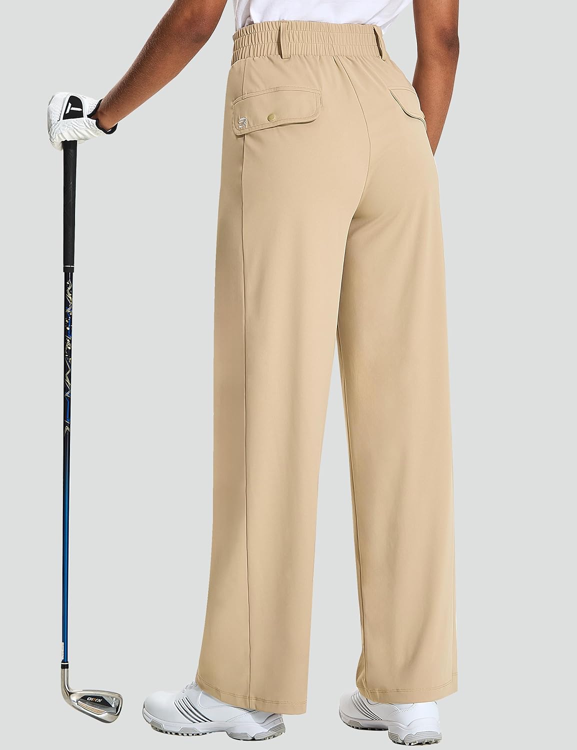 Women's Wide Leg Golf Dress Pants 27"/29"/31" Flowy Travel Work Slacks Trousers UPF 50+ Business Casual Outfits Palazzo Pants - Image 2