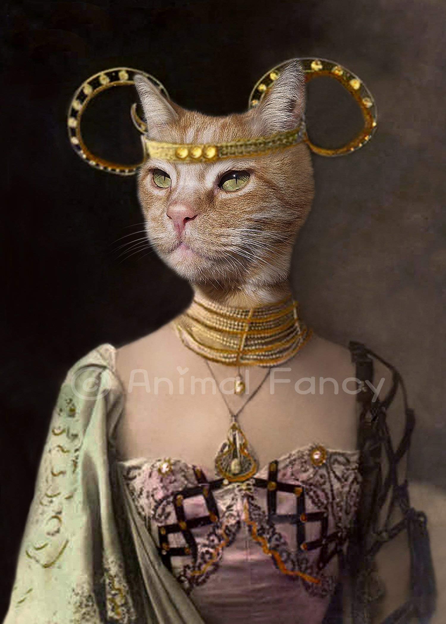 Cat Art Print -"Boadicea"