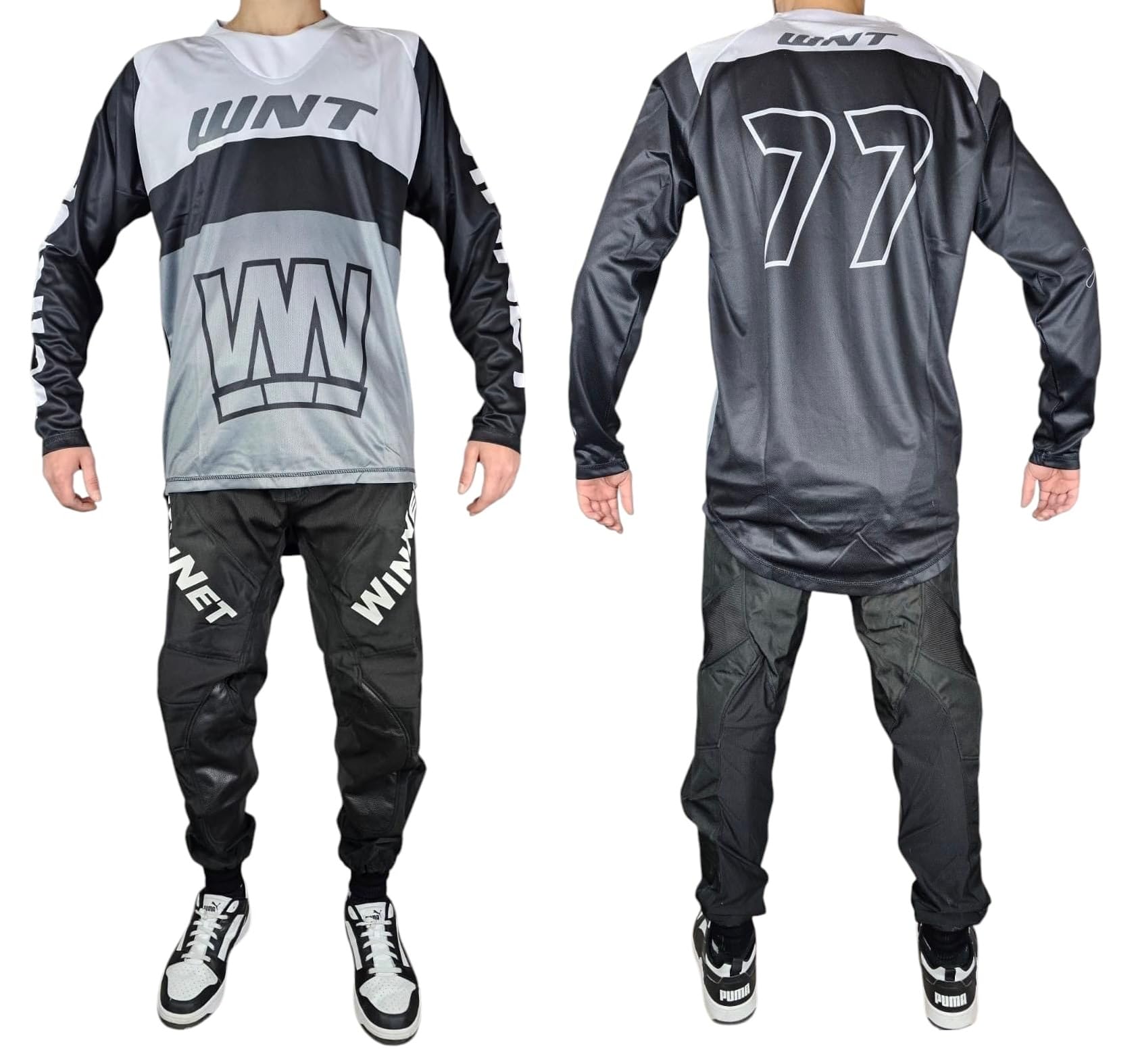 WinNet Completo tuta kit per moto da cross enduro motocross fuori strada off road quad maglia maglietta casacca + pantaloni
