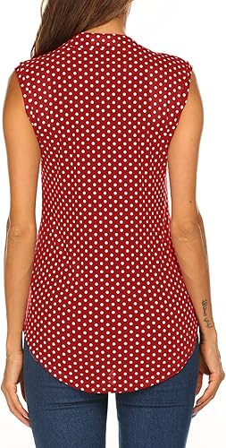 Miniatura 3 de Halfie Women's Sleeveless Floral Print V Neck Tunic Tank Tops Blouse Shirts