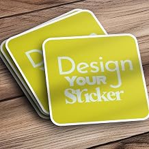 MC MOTOPARTS Custom Square Logo Stickers Labels Pack Photo Events Images Business Text Name Icon Personalized Packaging