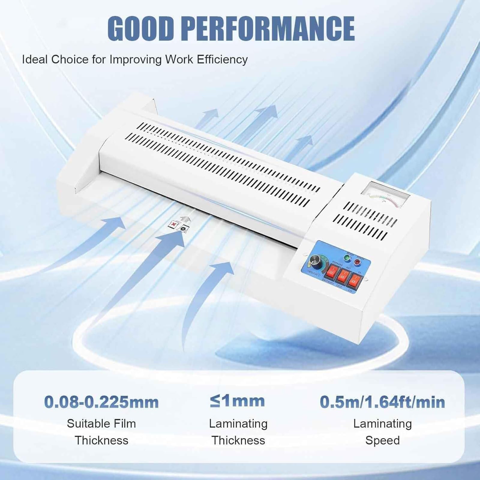 Macchina di laminatore Termico del Rotolo di 32mm 600W Regolabile a Temperatura A4 A3 laminazione Rapida del Film Freddo per i Documenti delle Foto della Scuola dell'ufficio