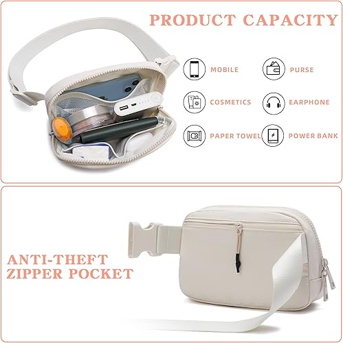 Miniatura 5 de FODOKO Bolso de cinturón con cremallera bidireccional unisex