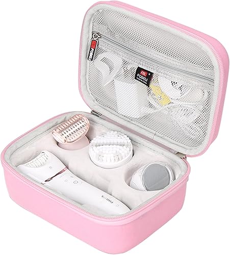 Miniatura 8 de FBLFOBELI Estuche rígido de almacenamiento compatible con Philips Satinelle Essential BRE23504 Compact Hair Remove, bolsa protectora de transporte