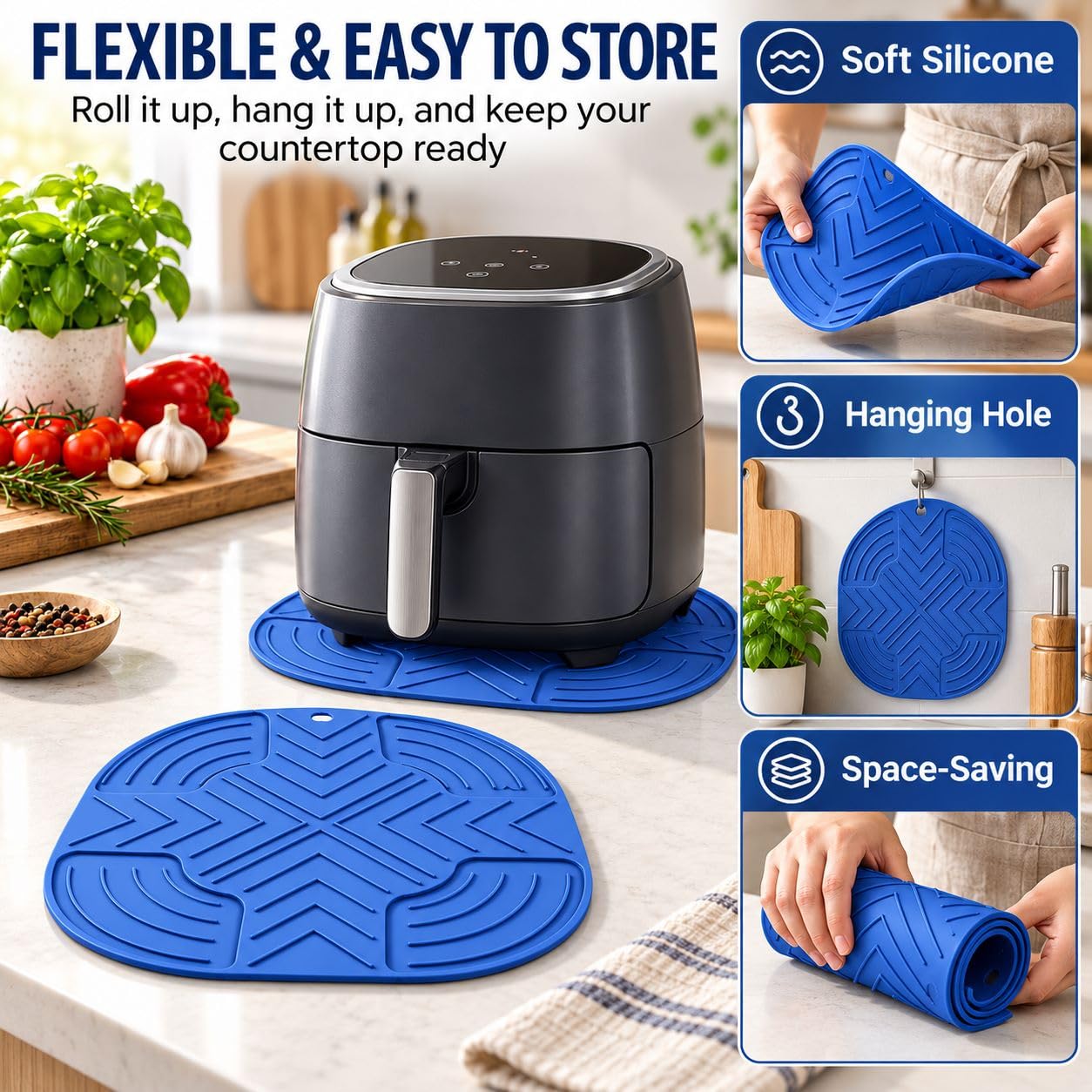 Lot 2 Tapis Thermiques Air Fryer pour Russell Hobbs 26500-56