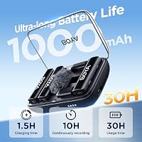 BOYA Boyalink 2.4GHz vezeték nélküli nyakpántos mikrofon USB-C Android iPhone-hoz - black 2