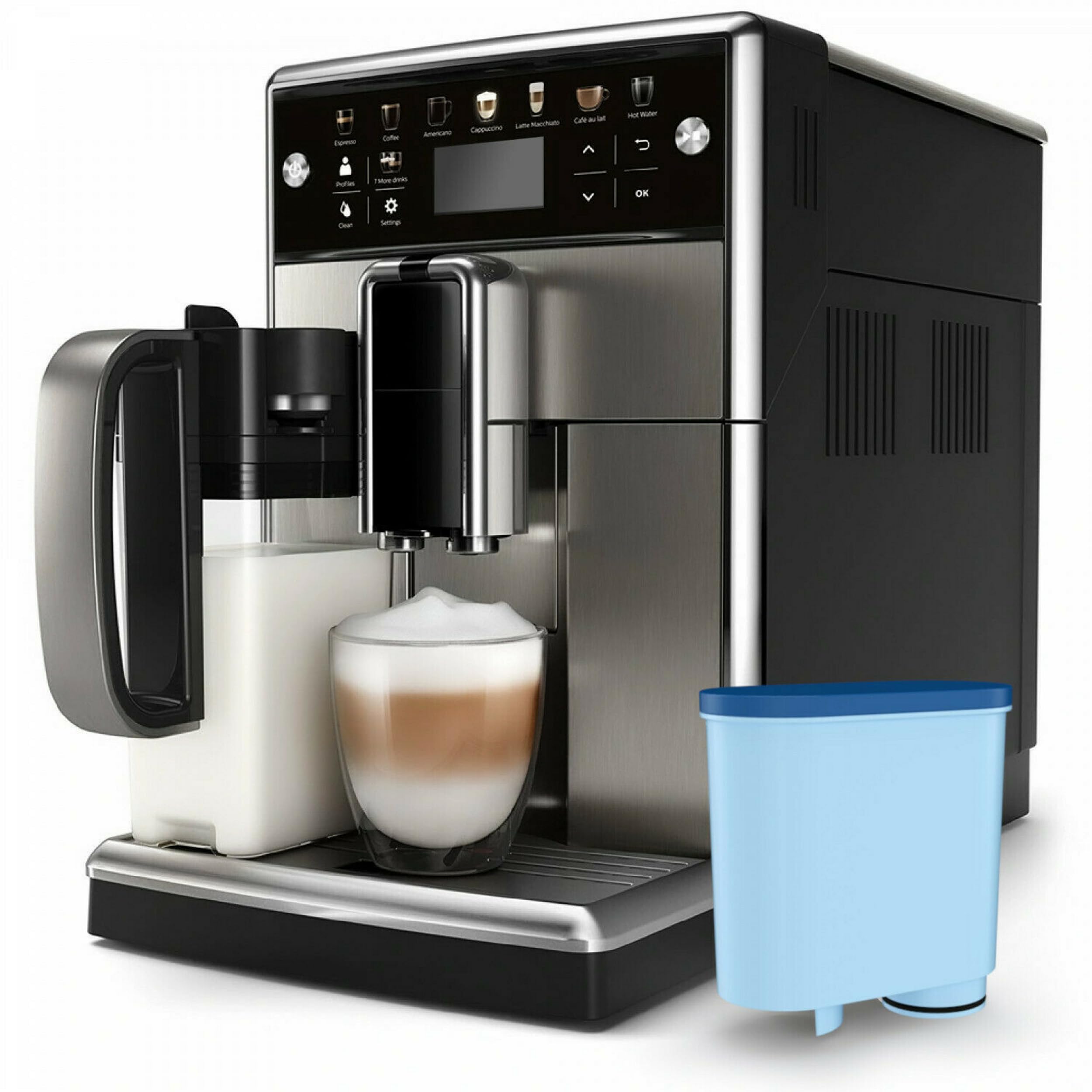 Filtro per l'acqua AquaFloow per macchine da caffè automatiche, ricambio compatibile con Philips, Saeco AquaClean CA6903/10 CA6903/22 CA6903, Riduce il contenuto di calcare- 6 pezzi
