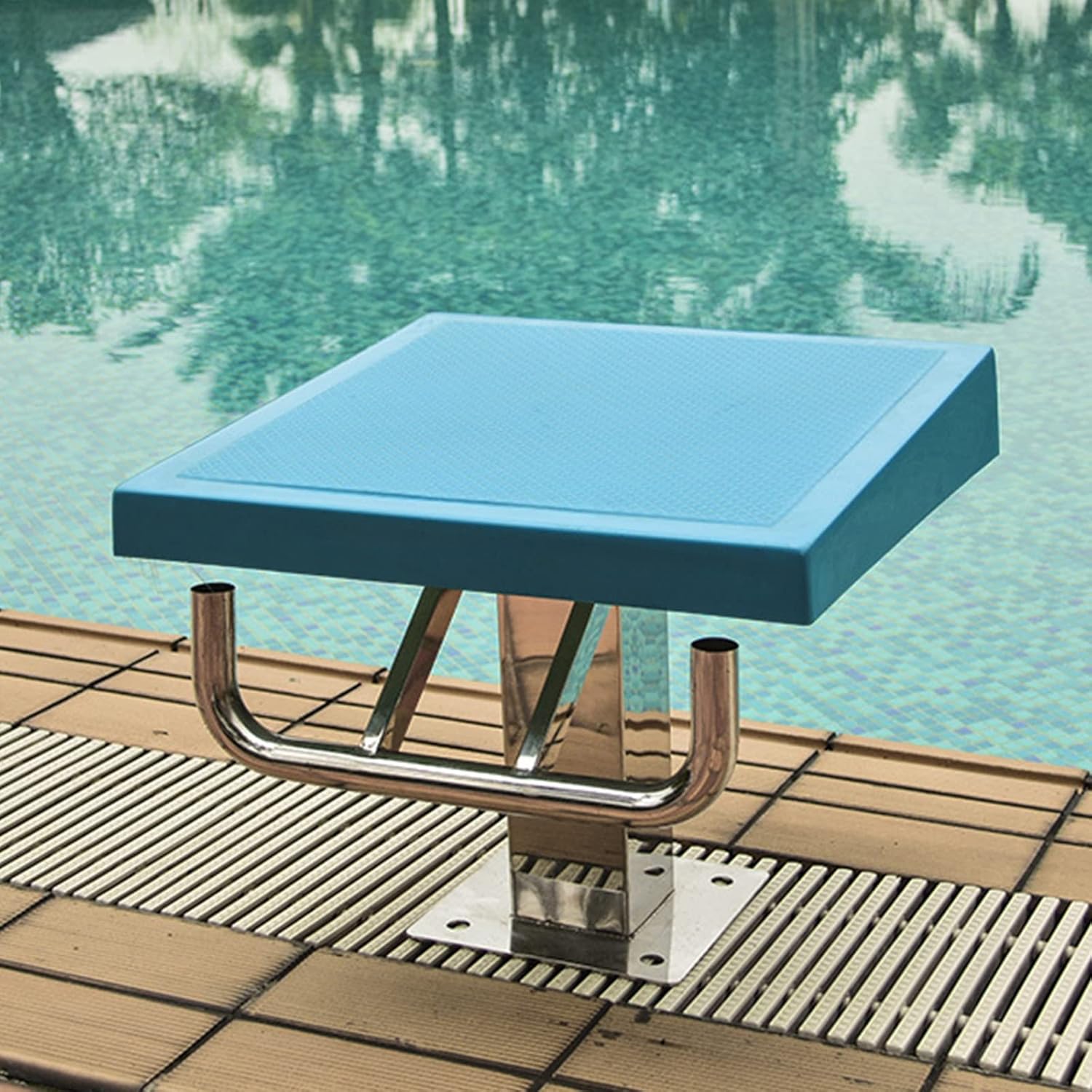 Swimming Pool Equipment Competition Swimming Pool Standard Starting Platform, 304 Stainless Steel Standard Diving Platform, Swimming Diving Board