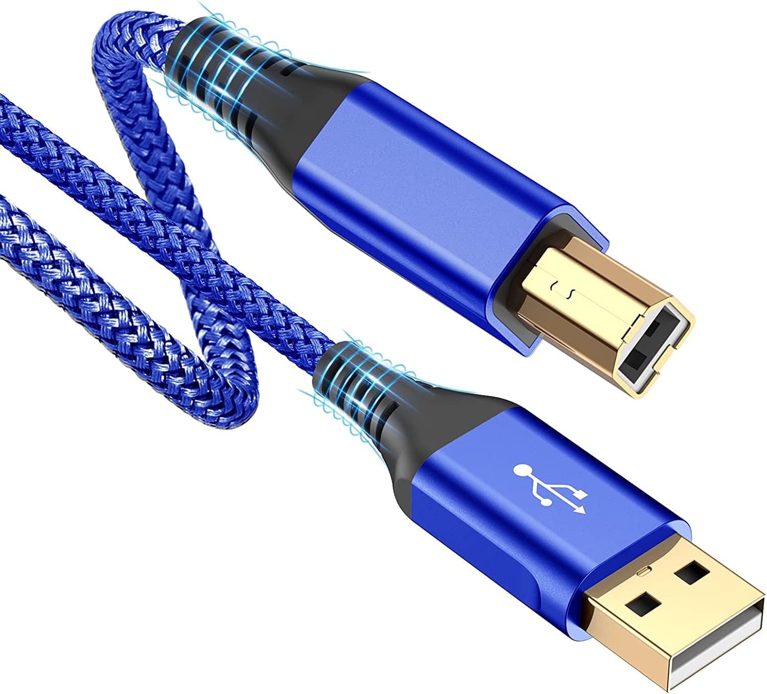 rts Printer Cable High Speed USB 2.0 (2 Meter / 6.56 Feet) USB Scanner Cable A Male to B Male Compatible with Printers, Scanner for Canon, Brother, Dell, Epson, HP, Samsung, Lexmark, Panasonic Blue-image-28