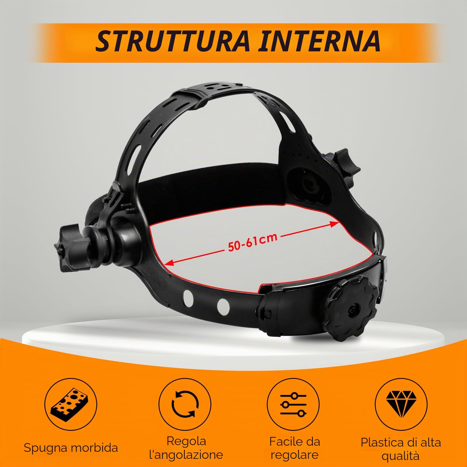 CCLIFE Vero Colore Automatico Casco Saldatura Solare Completamente Regolabile Maschera di Saldatura 2 Sensori Grande Campo Visivo (92 × 42 mm) Classe Ottica 1/1/1/2 UV/IR Protezione DIN16