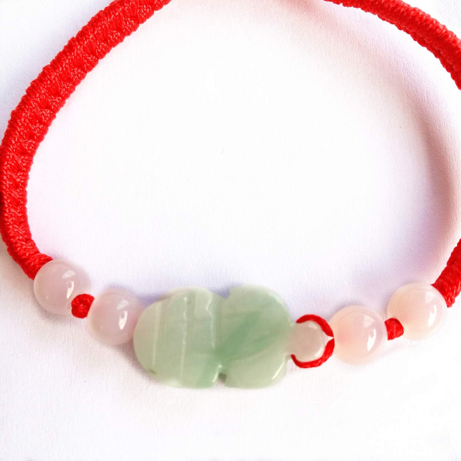 MANRUO The Best Feng Shui Red String Bracelet with Color Jade Pi Xiu/Pi Yao Bead Lucky Wealthy Amulet Brecelet Jewelry - Image 7