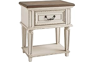 Signature Design by Ashley Realyn Rustic Pine Nightstand