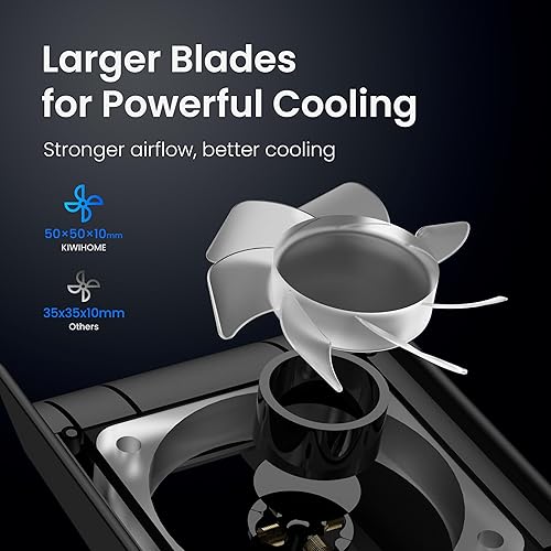 Miniatura 3 de Cooling Fan for PS5 Accessories, KIWIHOME Upgraded Quiet Cooler Fan with Auto Speed, Controller USB3.0 Port & LED for PS5 2020 Only, Not for