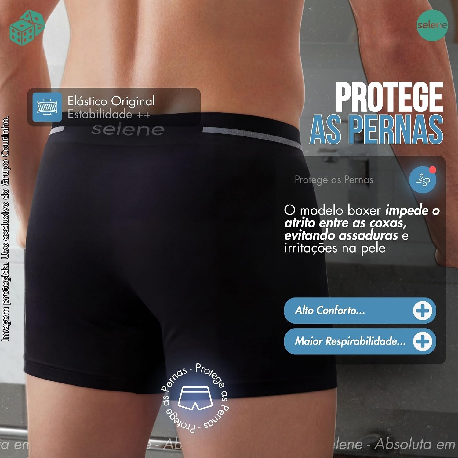 Kit 10 Cuecas Poliamida Boxer Selene Sem Costura Microfibra Macia de Masculina Adulto