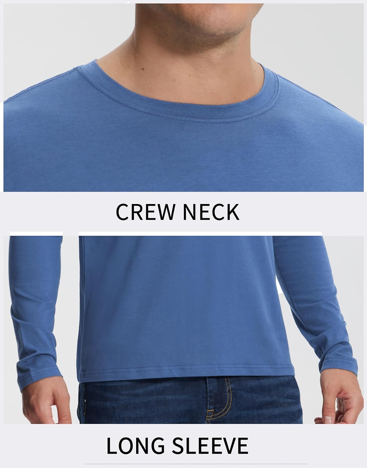 Pioneer Camp Mens Bamboo Viscose T Shirt Ultra Soft Plain Tshirts for Men Cooling Crew Neck Casual Basic Tee Shirt Undershirt - Image 4