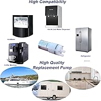 Vista 6 de CrocSee DC 12V Mini Food Grade Self Priming Diaphragm Fresh Water Transfer Pump 1.3LPM, Replacement Pump for Ice Maker, Coffee Machine, Water