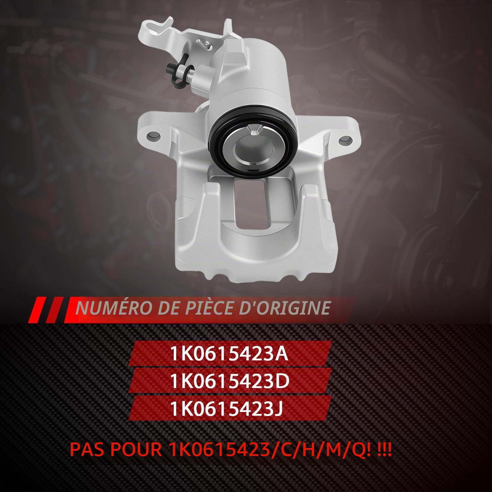 Étrier de frein arrière gauche Merautop SJ de remplacement pour A3 8P1 8P7 8PA Altea Leon Golf Car Accessories Part# 1K0615423A 1K0615423D 1K0615423J